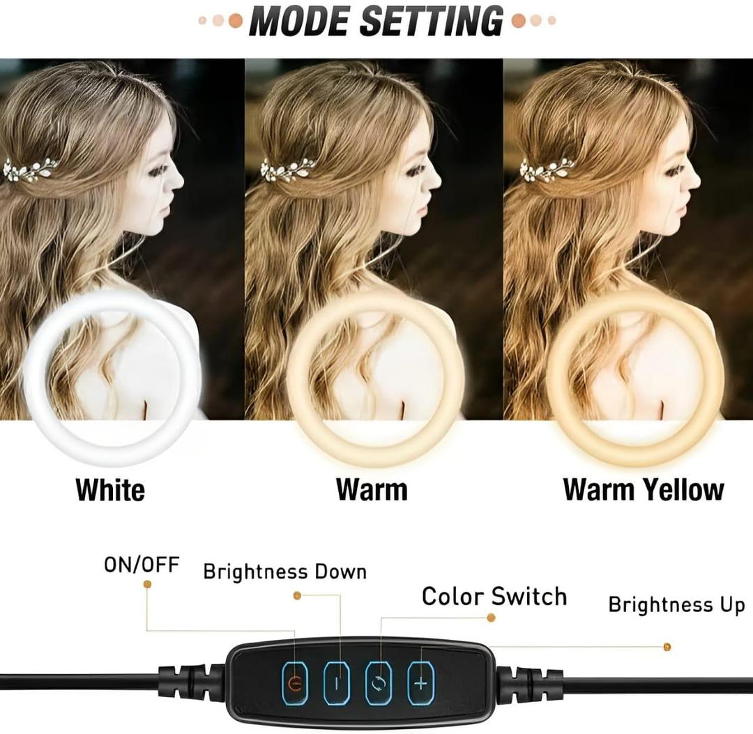 LED Ring Light 26cm Metal Tripod Stand