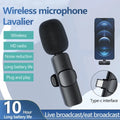 K8 New Type-C Wireless Microphone with Noise Reduction, 20m Range, 3-in-1 Universal Receiver for Mobile, Camera, and PC an wired mic