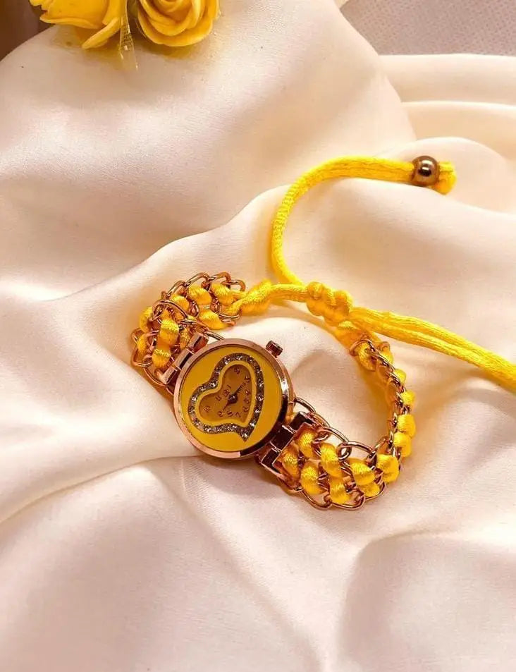 Heart Shaped Quartz Watch for Women with Chain Strap